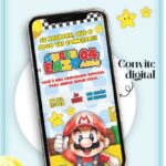 Convite digital Mario Bros